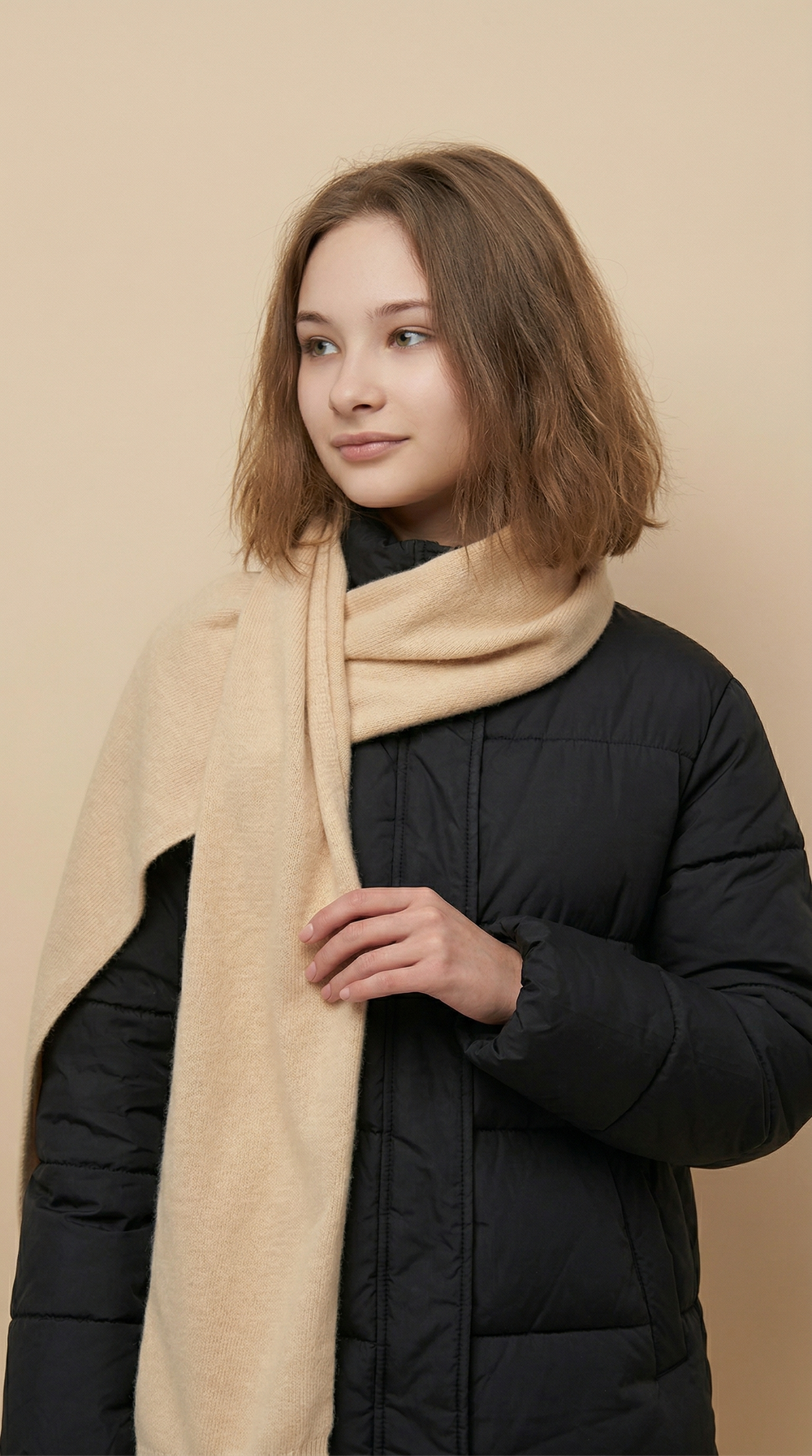 Шарф Ш402-08 бежевый