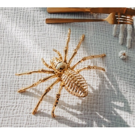 Паук пластиковый золотой 1 шт.