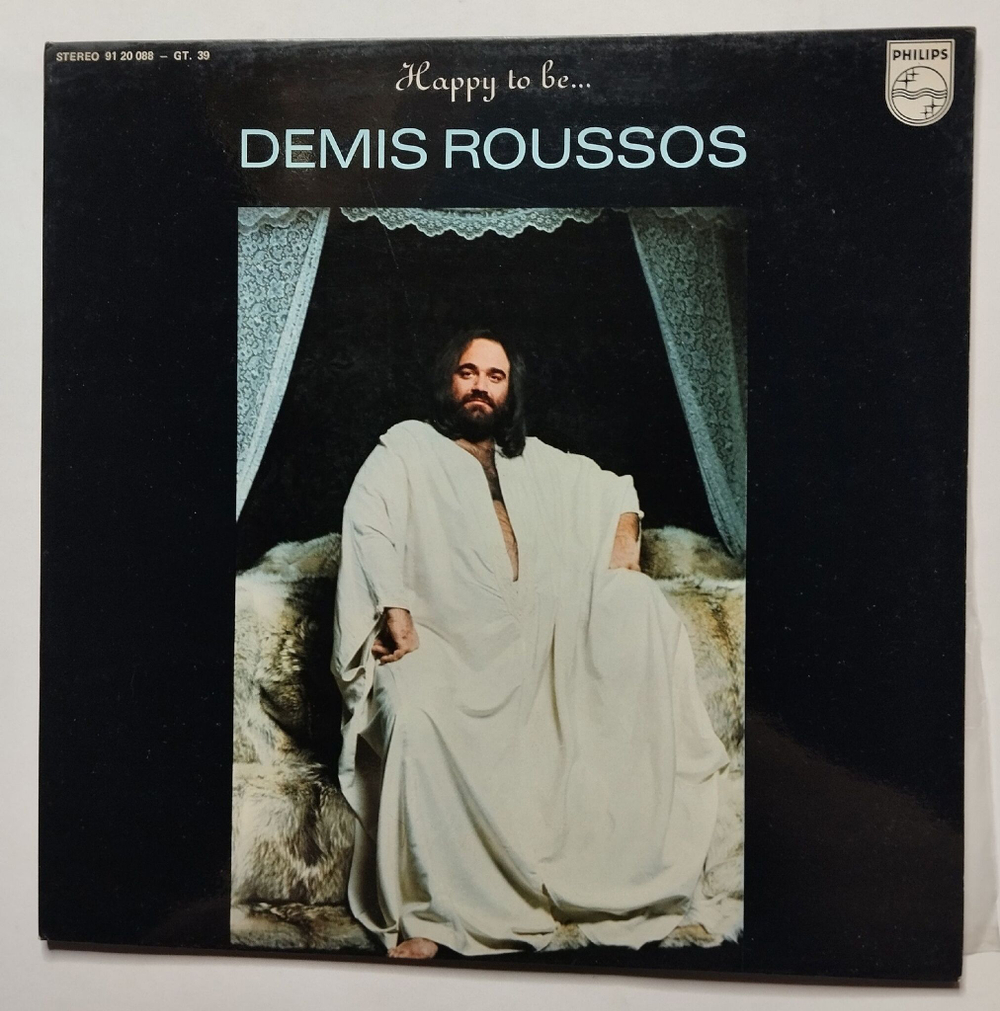 Винтажная виниловая пластинка LP Demis Roussos Happy To Be (Spain 1976)