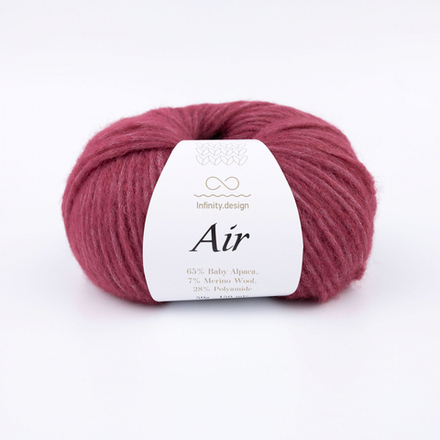 Пряжа Infinity Air (4344/Темно-розовая пудра)