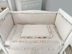 Комплект постельного белья Lepre New Royal Collection 4 предмета 120х90 см капучино