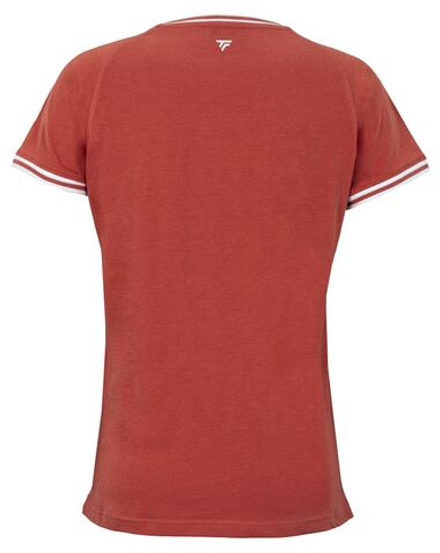 Футболка для девочки Tecnifibre Team Stretch Junior - terracotta