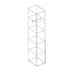 Сицилия Пенал 1-ств с полками (штанга в комплекте)