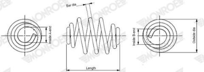 MONROE - SN3251-MOR - Suspension Spring