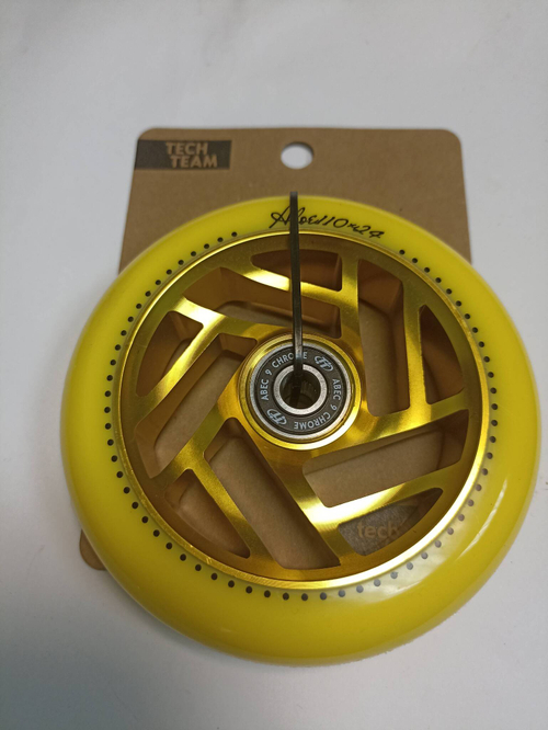 Колесо для самоката X-Treme 110*24 мм, Aloe, yellow,арт 354977