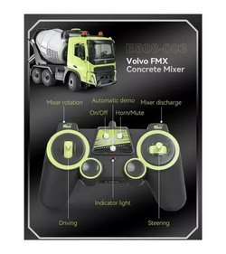 Радиоуправляемый бетоновоз Double Eagle Volvo FMX 1/20 2.4G RTR