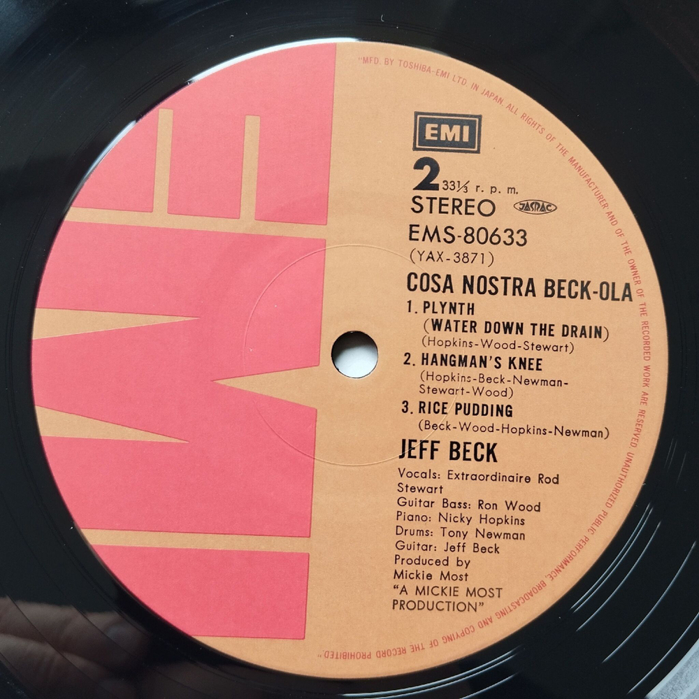 Винтажная виниловая пластинка LP The Jeff Beck Group Beck Ola (Japan 1976) (Obi) Spanish Boots