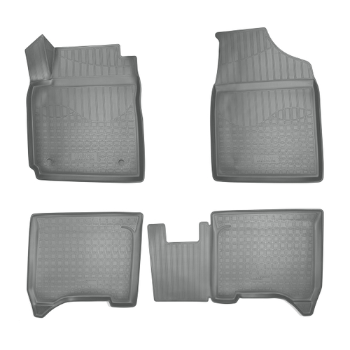 Ковры в салон Norplast/Unidec для Chery Bonus 3 (2014-)Полиуретан,Серый, арт.NPA11-C11-275-G