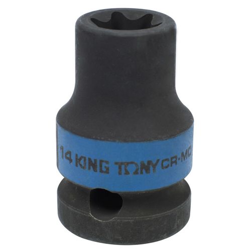 KING TONY (457514M) Головка торцевая ударная TORX Е-стандарт 1/2", E14