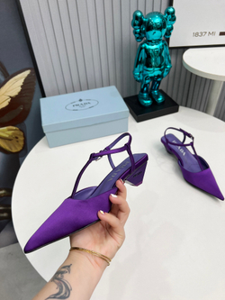 Prada Satin Slingback Pumps
