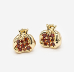 пд813-з Подвеска "Гранат", с цирконами, 11*10мм, позолота