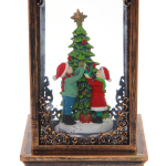 Сувенир с подсветкой «Волшебный снегопад» 10,5*10,5*28,5 см, мелодия, подсветка, эффект снегопада (работает от 3*АА, USB)