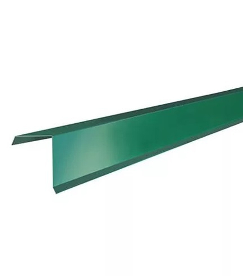Планка ветровая/торцевая 2 м зеленая 6005