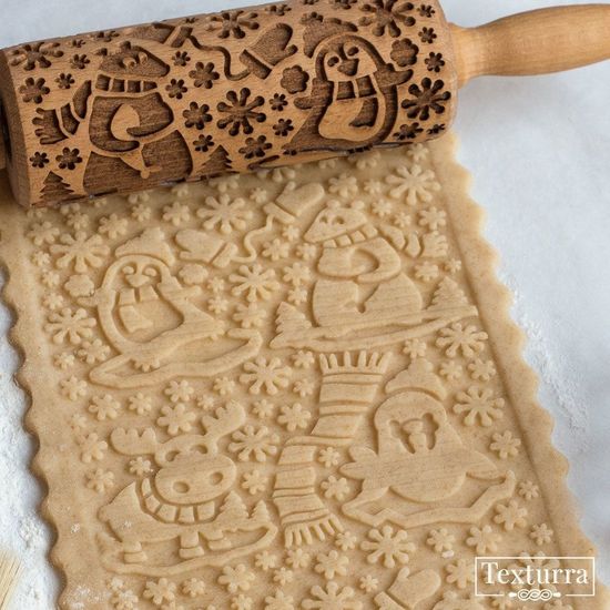 Малая скалка с узором Арктика