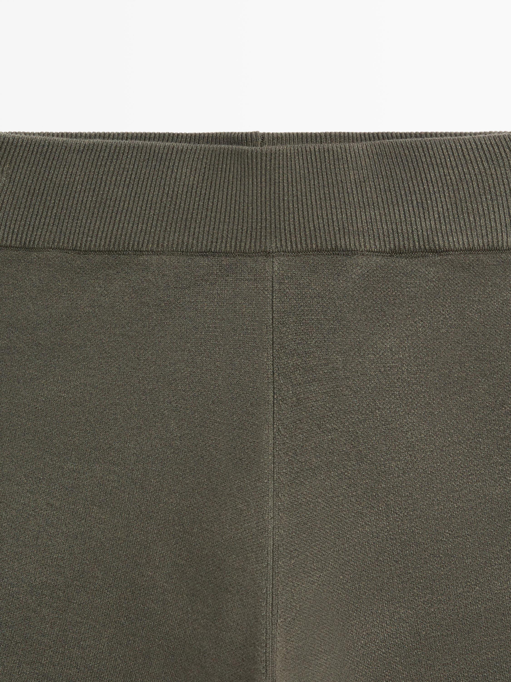 Massimo Dutti Вязаные кюлоты, серо-зеленый