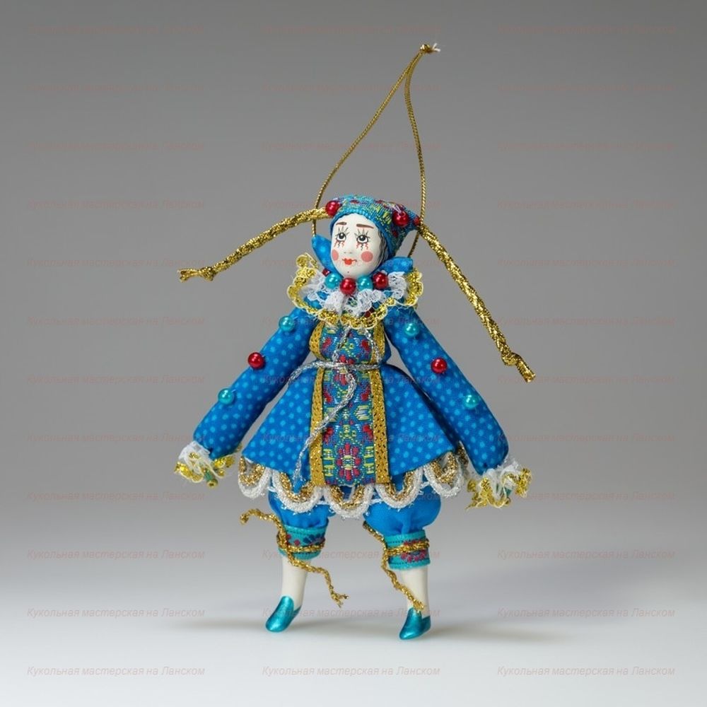 Ёлочная игрушка Девочка-клоунесса