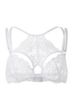 Кружевной бралетт с регулируемыми бретелями (Размер: 46-48) (Цвет: белый)