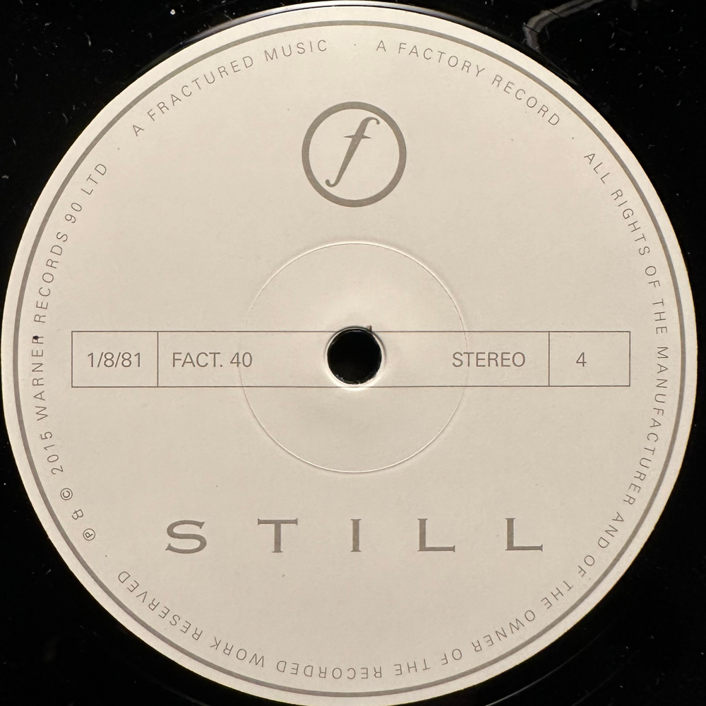 Joy Division ‎– Still 2LP (Европа 2015г.)