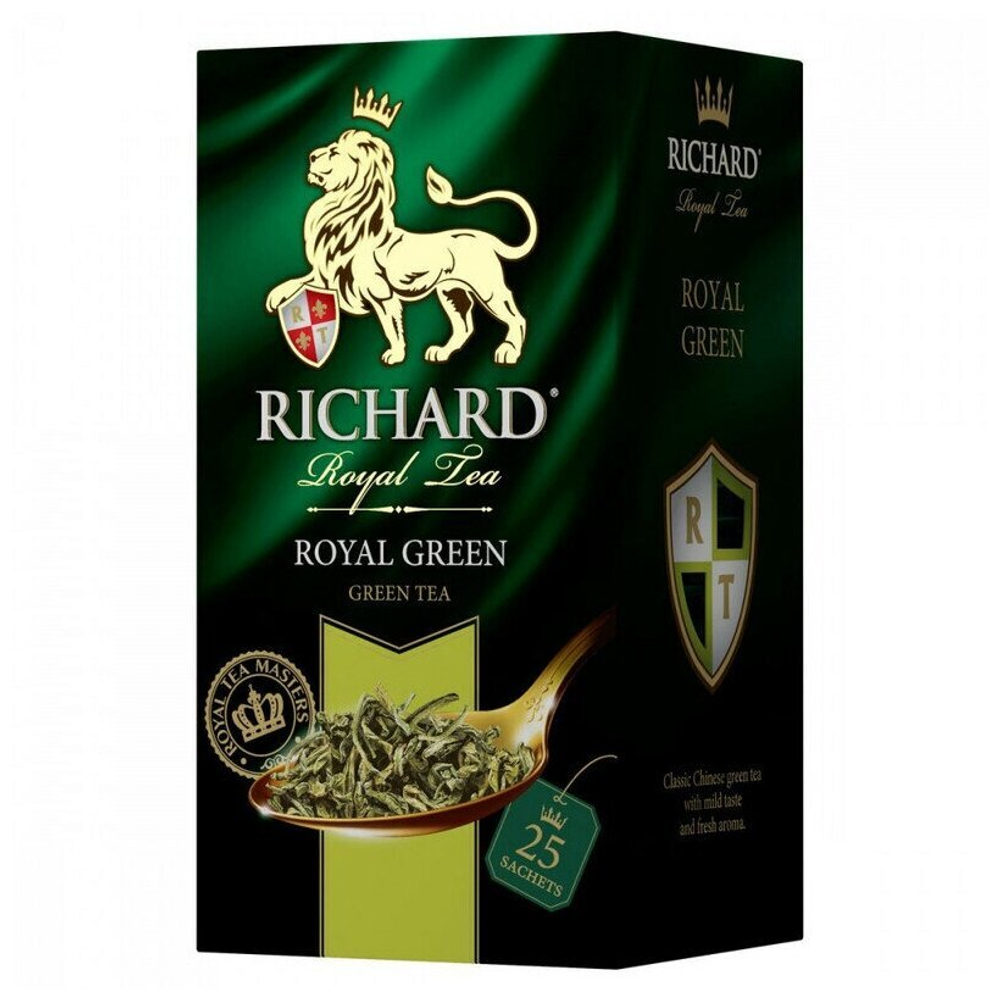 Чай зеленый Richard Royal Green 2г х 25 пакетиков
