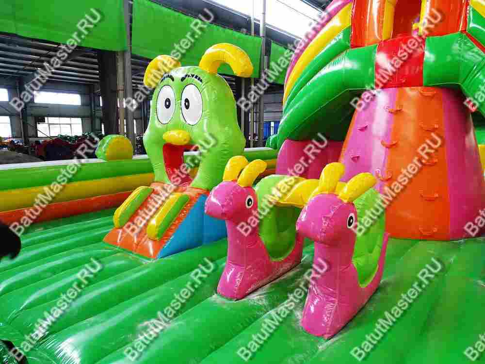 Коммерческий надувной батут "На страже добра 2" 30*9*7 м