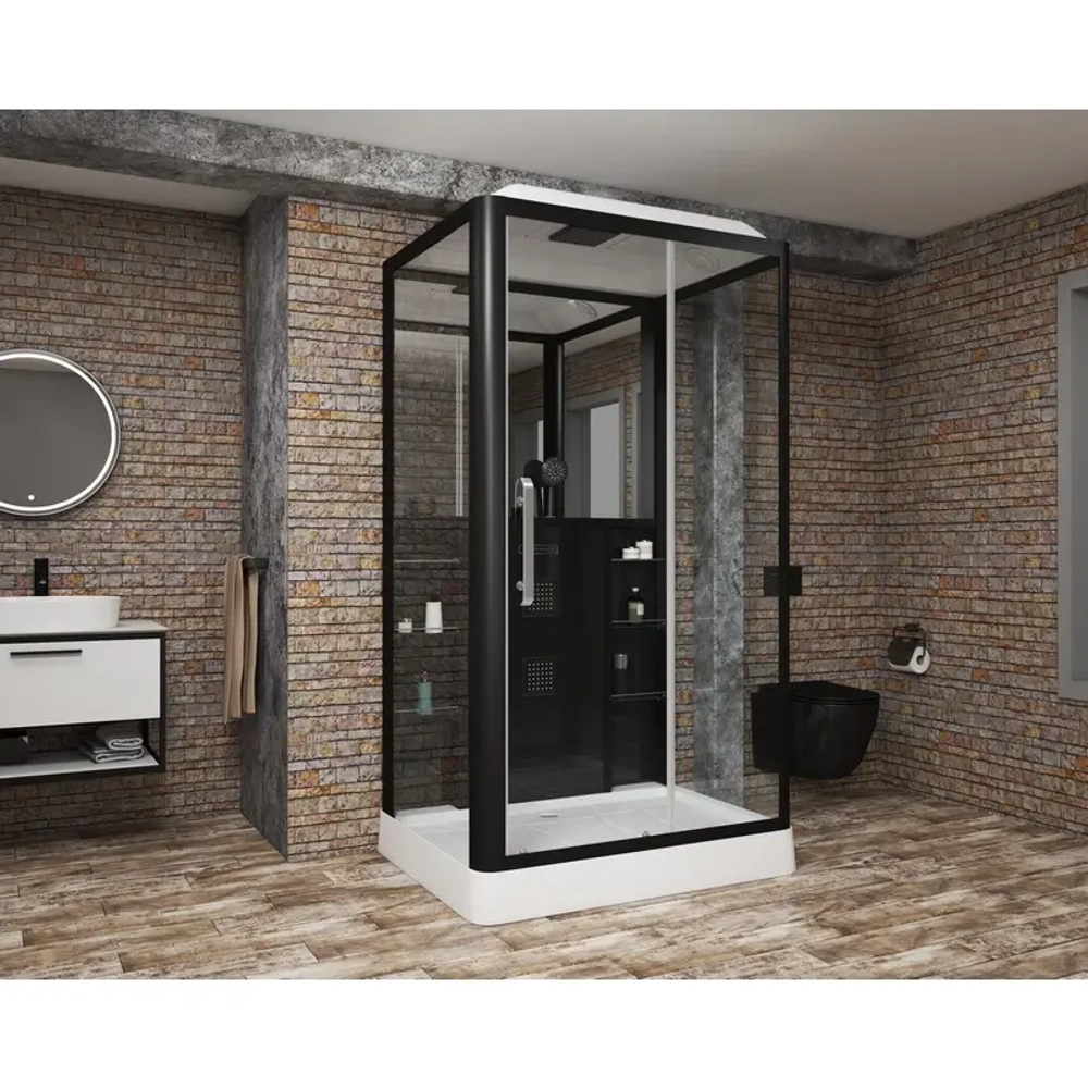 Душевая кабина Grossman Alba GR227R (90x120x225) дверь раздвижная,3 места