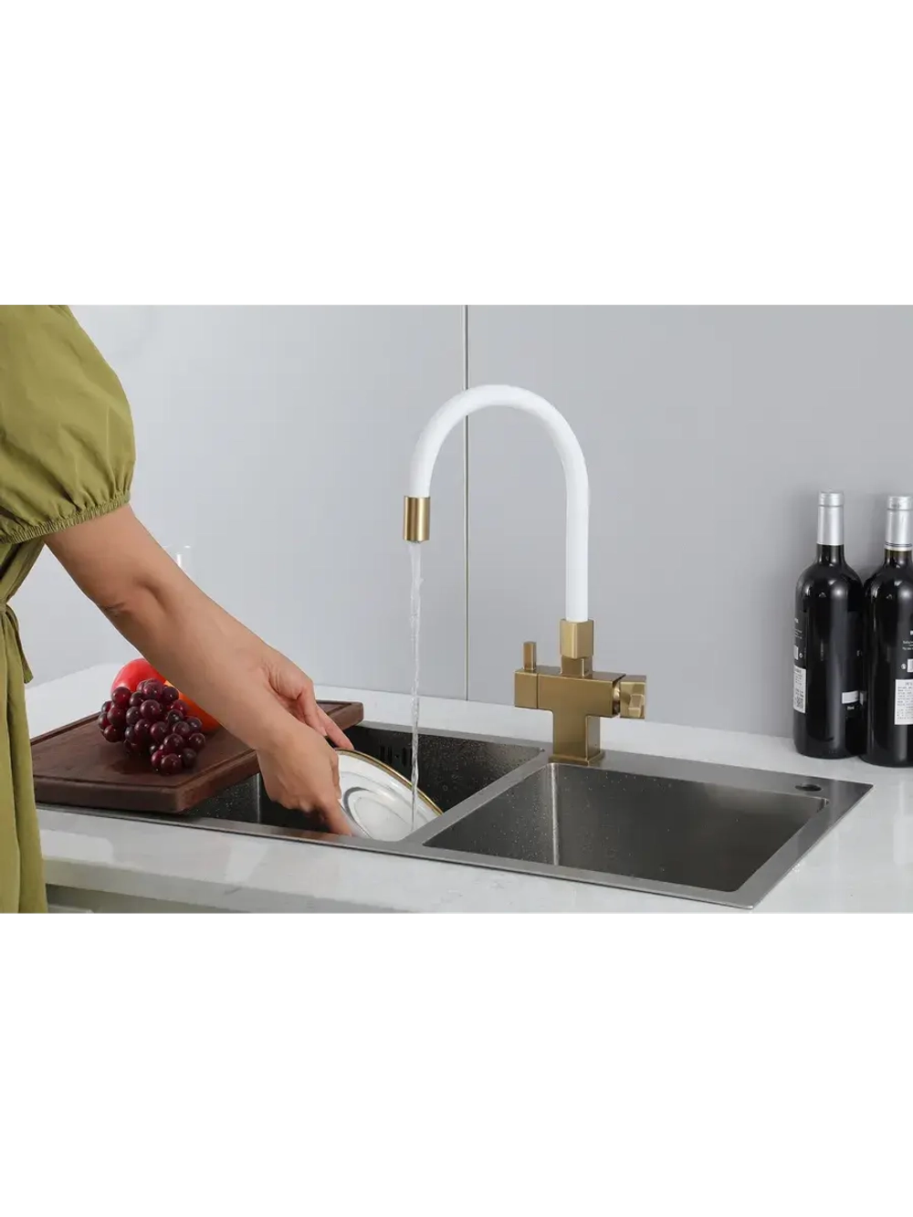 Смеситель для кухни с подключением к фильтру Gappo G4395-33