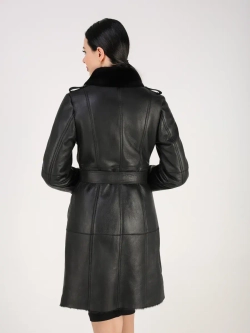 Дубленка зимняя натуральная тренч