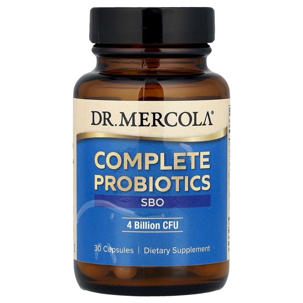Dr. Mercola, Complete Probiotics, SBO, 4 млрд КОЕ, 30 капсул