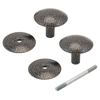 Ручка кнопка Реж РДК-110-АСеребро шпилька 100мм