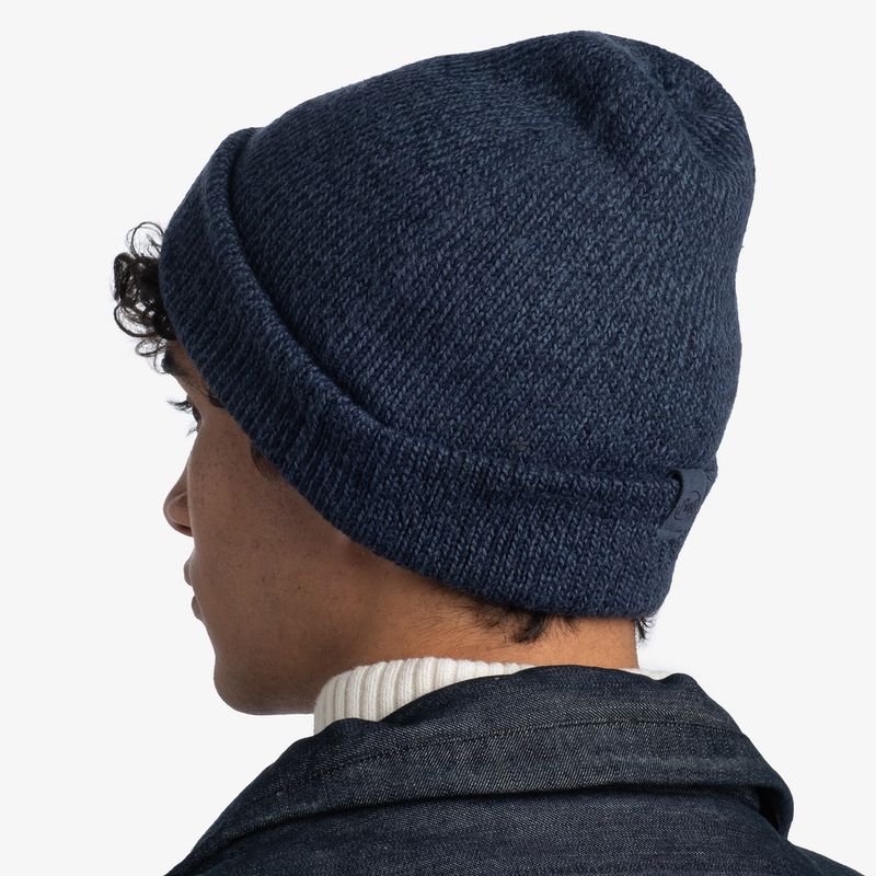 Вязаная шапка Buff Hat Knitted Jarn Denim Фото 12
