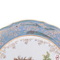 Набор тарелок Repast Охота зеленая Мария-тереза 19 см (6 шт)