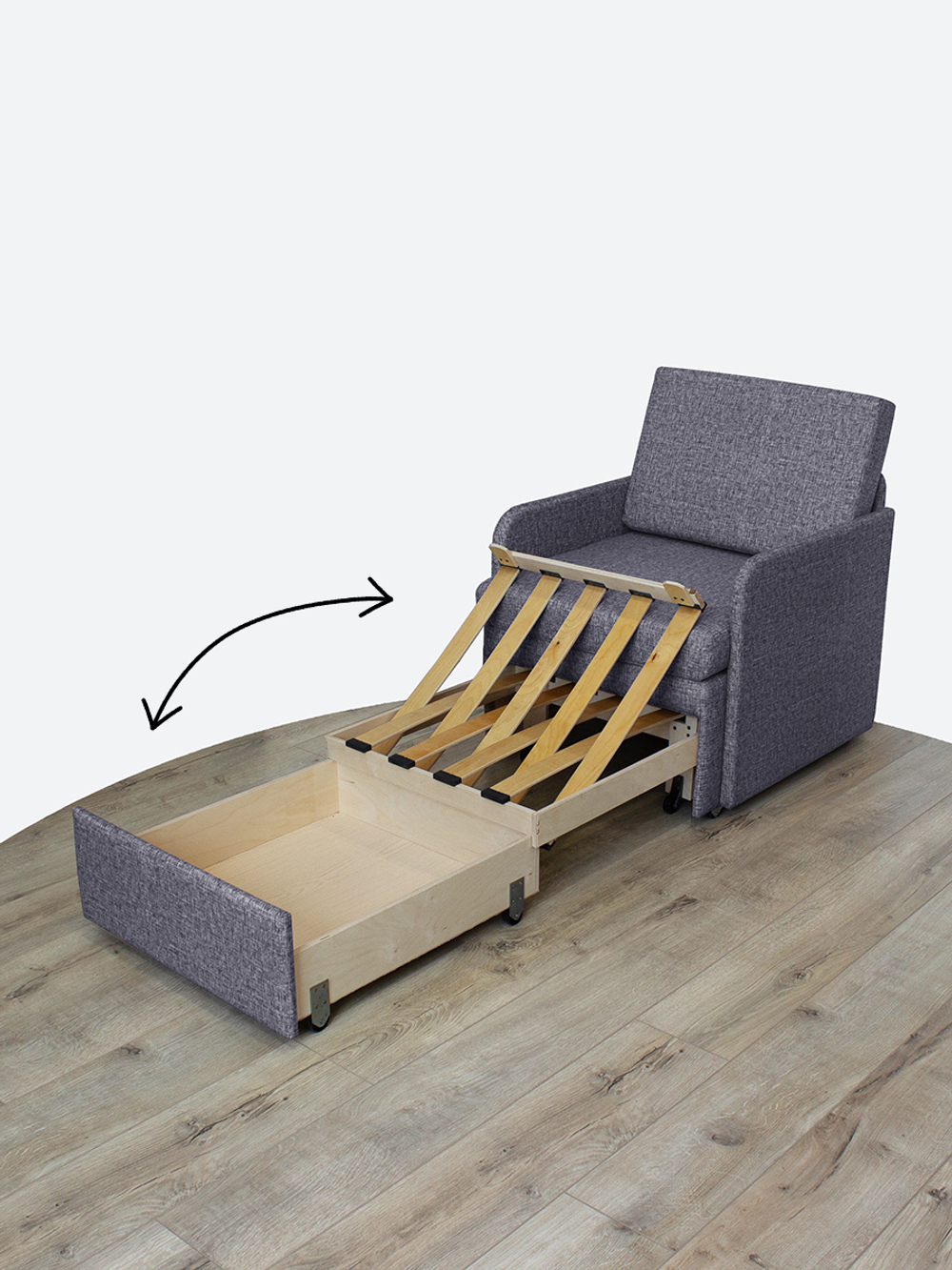 Кресло-кровать "Миник" с подлокотниками