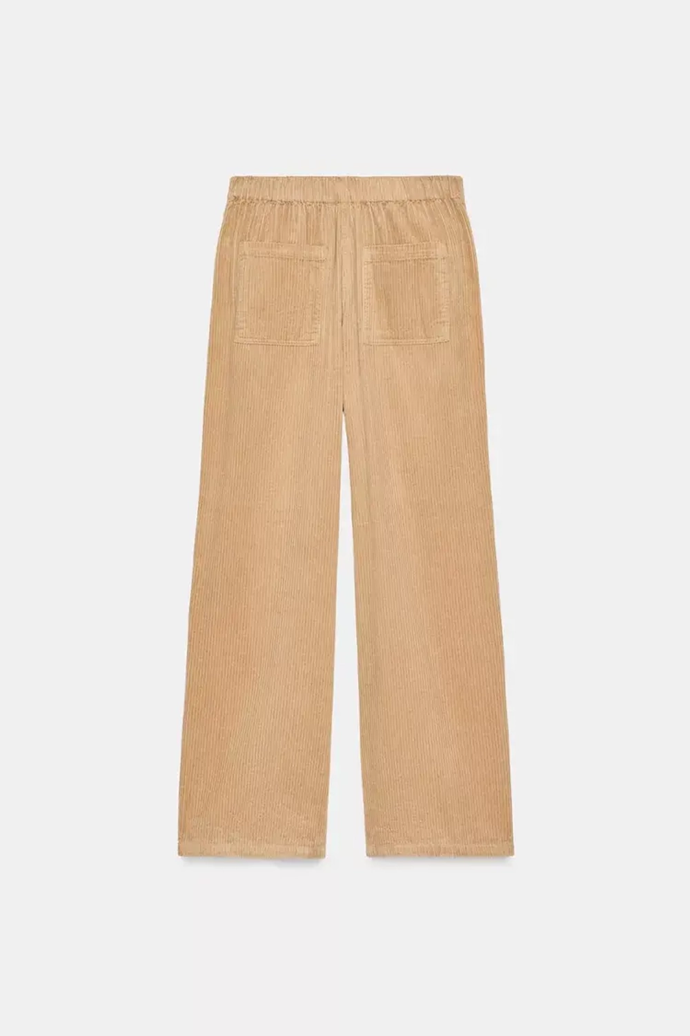 ZARA ВЕЛЬВЕТОВЫЕ БРЮКИ WIDE LEG — ZW COLLECTION, РЫЖЕВАТО-КОРИЧНЕВЫЙ