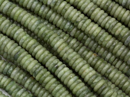 Нить бусин из нефрита 6мм, рондель