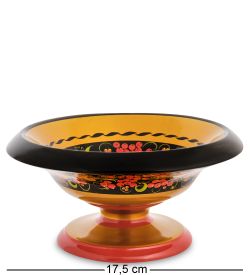 Народные промыслы ХЛ-026/1 Конфетница 80х175 (Хохлома)