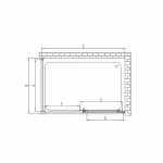 Душевой уголок Vincea ALPHA VSR-3AL8012MT 120x80 стекло текстурное/профиль хром