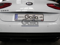 Фаркоп оцинкованный Galia K044C для Kia Ceed хетчбек 5 дверей, только бензин (не дизель) 2018-(паспорт и сертификат в комплекте)(без электрики)
