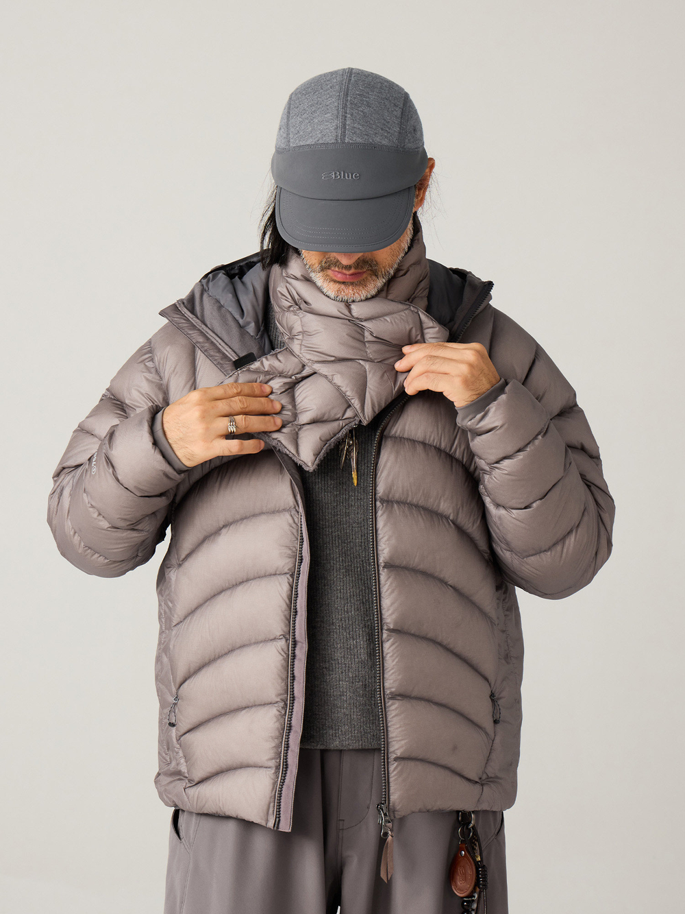 Пуховик Nothomme Blue 750 Fill Power Lightweight Packable Hooded Down Jacket for Men