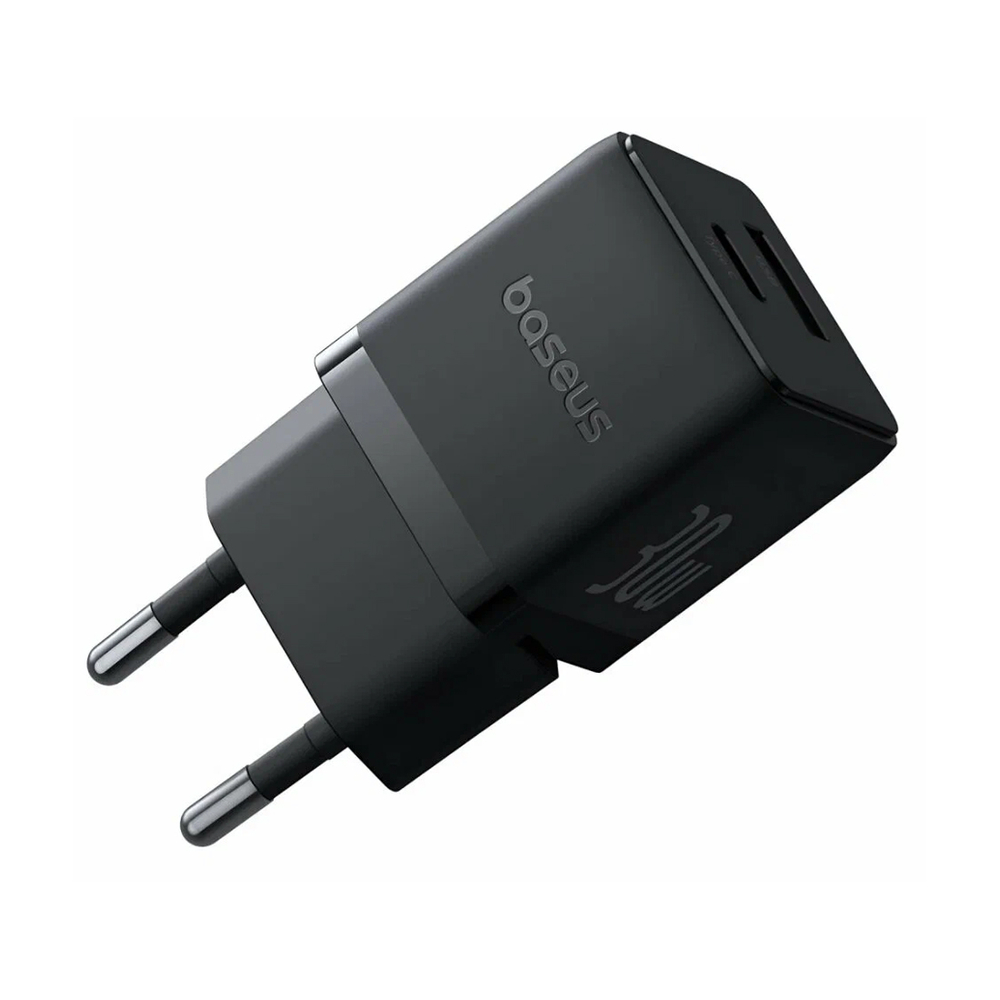 Адаптер питания Baseus Palm C+U 30W EU Cluster Black (P1011160A113-00)