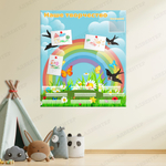 Стенд магнитный Наше творчество с карманом А5 и полочками 711