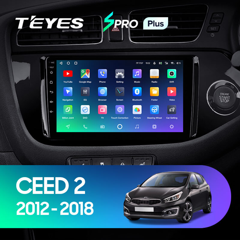 Teyes SPRO Plus 9"для KIA Ceed 2 2012-2018 (прав)