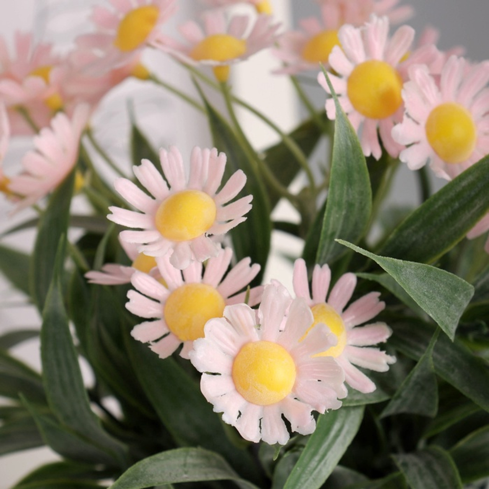 Искусственный цветок в горшке «Астра экстра мини», 8×20 см, МИКС