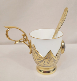 Кофейный набор "Лазурит"в подарочном футляре