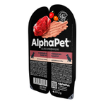 Пауч Альфа Пет Говядина паштет 100г для собак AlphaPet