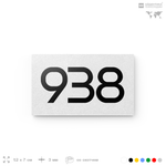 Номер на дверь 938, табличка на дверь для офиса, квартиры, кабинета, аудитории, склада, белая 120х70 мм, Айдентика Технолоджи