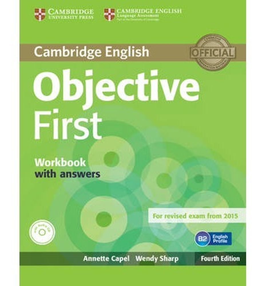 Objective First 4th Edition (for revised exam 2015) Workbook with Answers with Audio CD