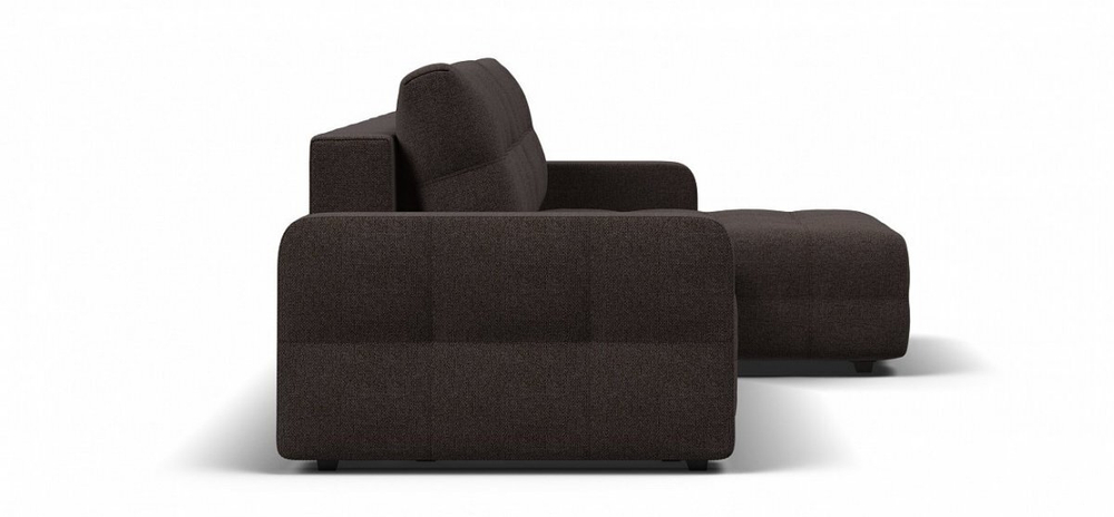 Угловой диван Денди Рогожка Мальмо шоколад