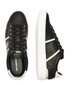 Кожаные кроссовки Karl Lagerfeld - черный(KL51426)