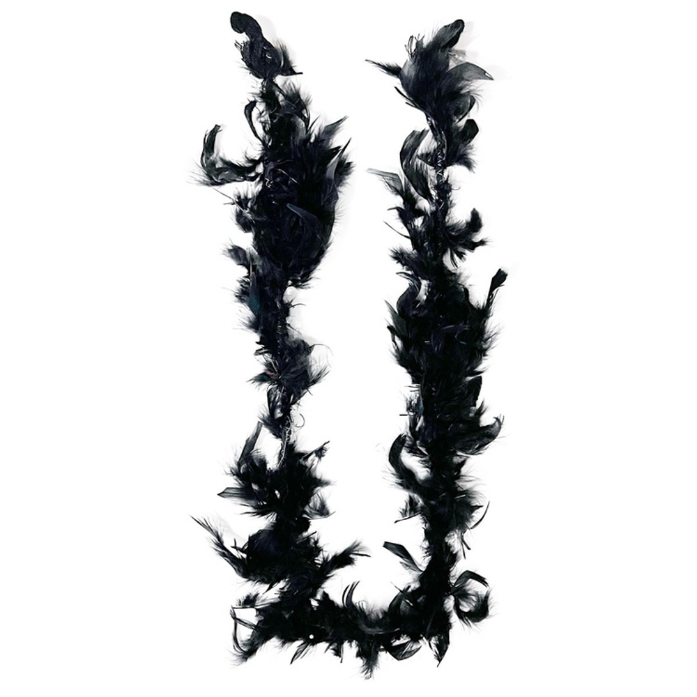 Боа черное 130см