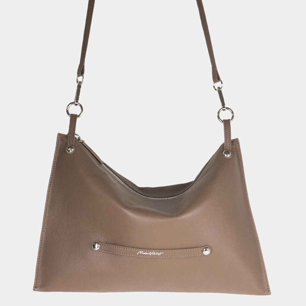 Сумка Tereze из кожи теленка, цвета кофе